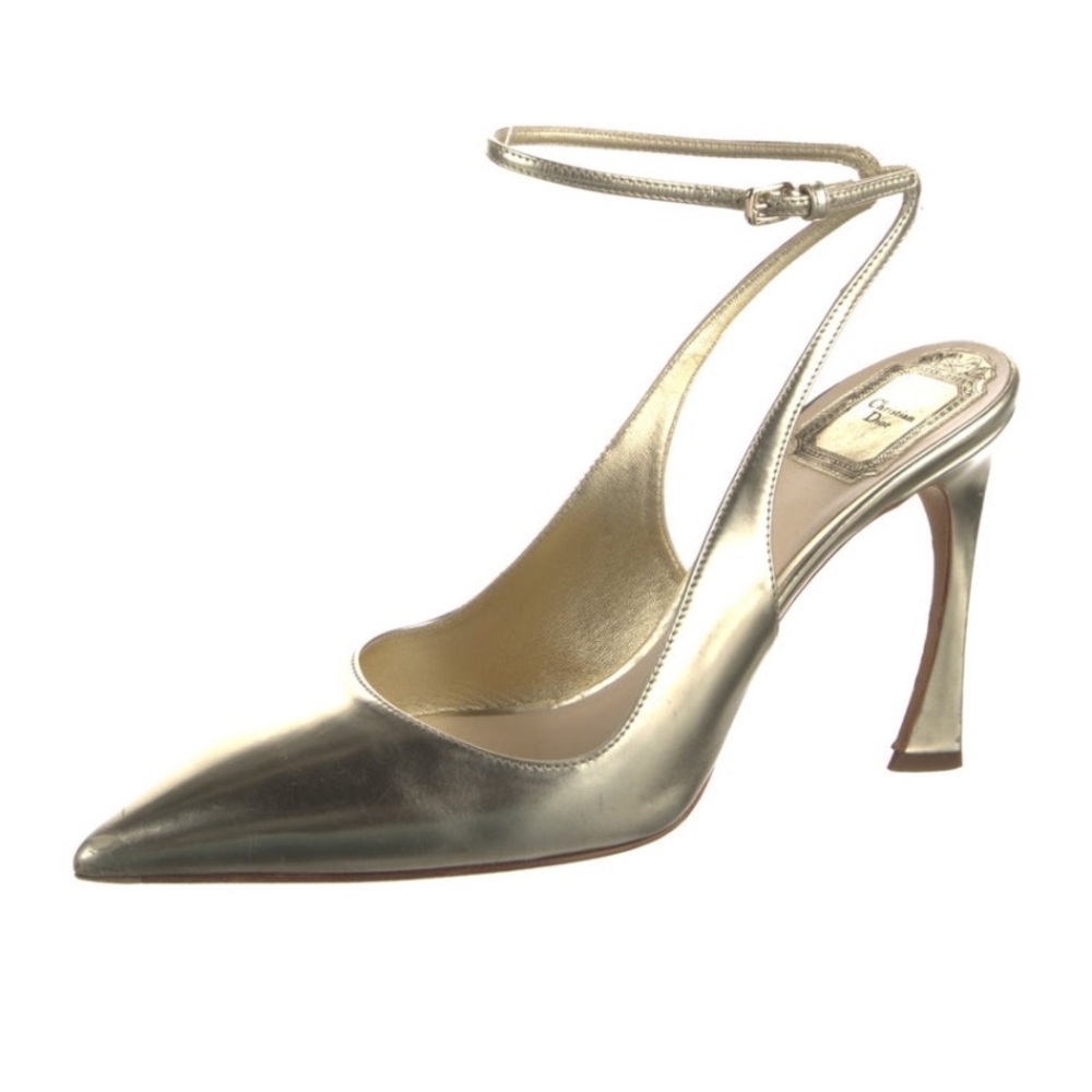 Christian Dior Leather Slingback Pumps